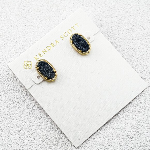 Kendra Scott Blue Quartz Point Stud Earrings - Picture 1 of 1